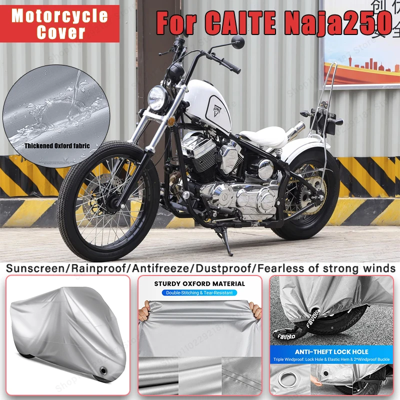 

For Zeths CHAITE Naja250 No Ear Motorcycle Cover - Outdoor Full Body Protection, Waterproof Dustproof Sunscreen Accessories