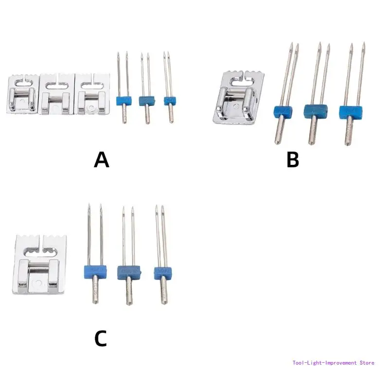 C63E Çift İğne Streç Makinesi İğnesi ve Baskı Ayağı Seti