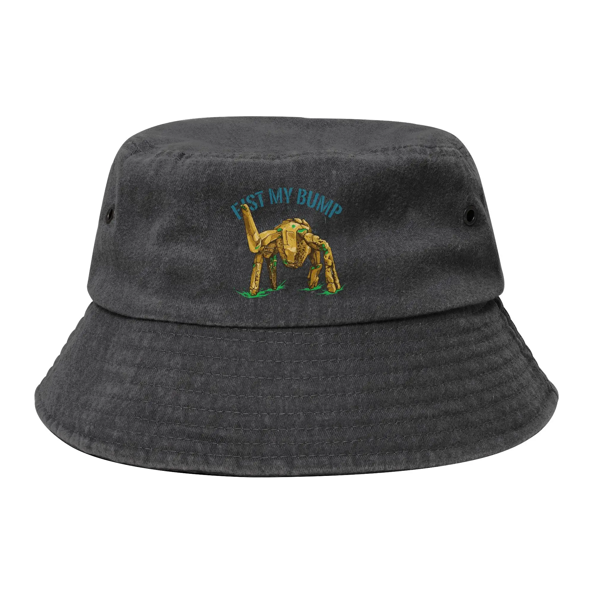 Unisex Distressed Denim Bucket Hats Project Hail Mary Fist My Bump Summer Vacation Getaway Headwear Fisherman Caps  Panama Hat