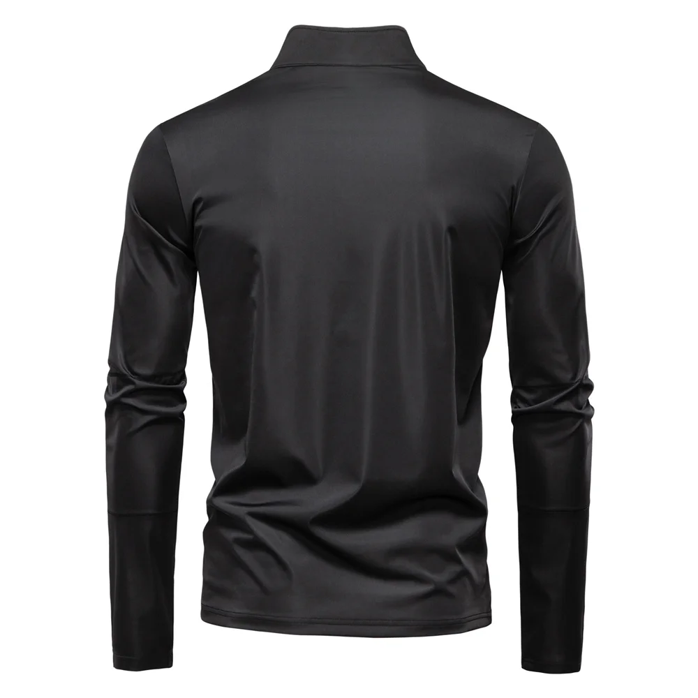 AIOPESON 2025 Men's Spring Lightweight Breathable UV Protection Sun Shirt for Outdoor Activities Male T Shirt