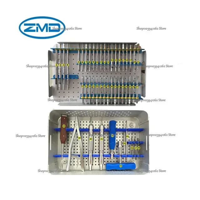 Broken screw instrument set screw remove tools kit basic orthopedc instrument set common use instrument kit