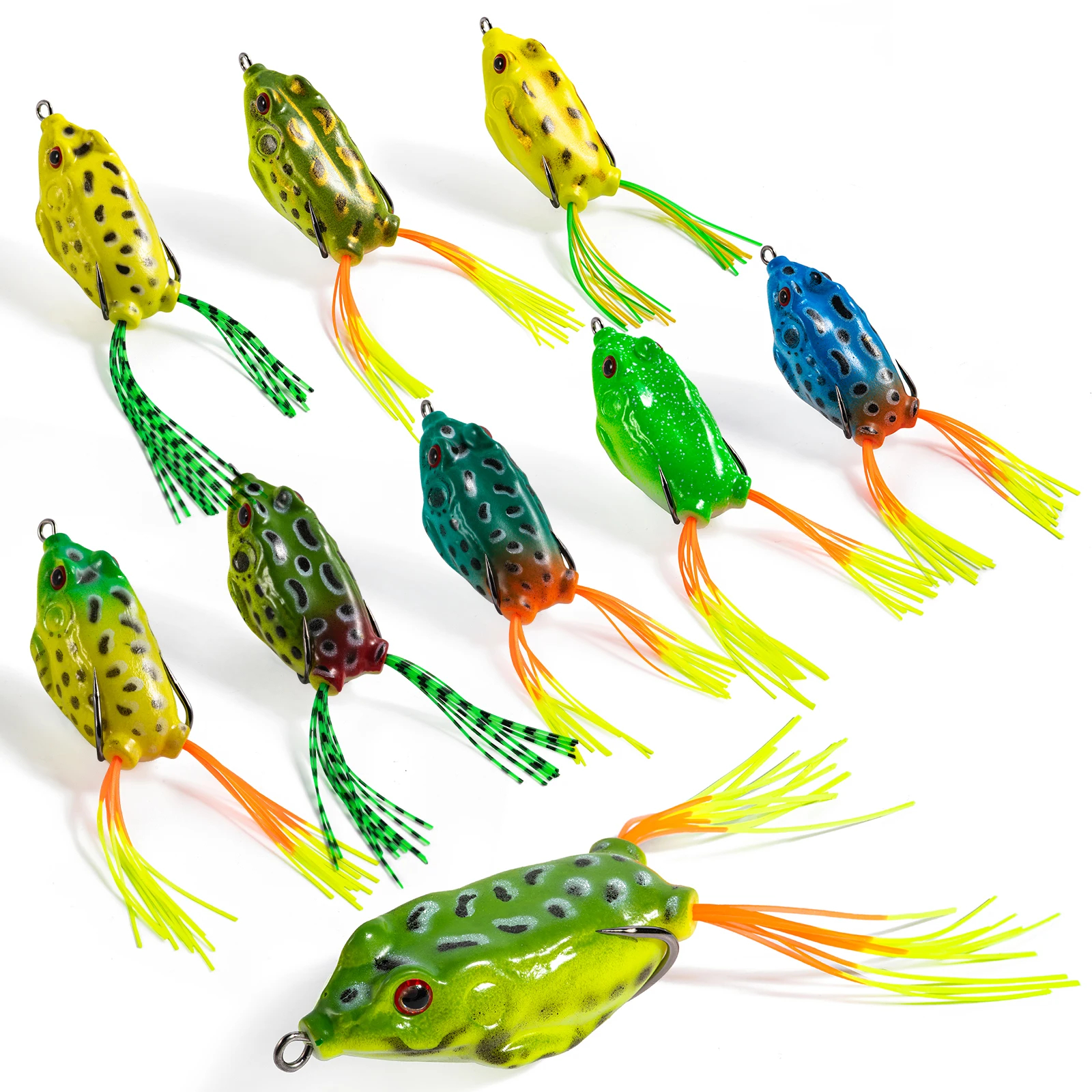 

Goture Мягкая рыболовная приманка Имитация лягушки Рыболовная приманка Реаллистическая рыбий хвост Искусственная рыболовная приманка Реалистичная приманка с рыбным запахом