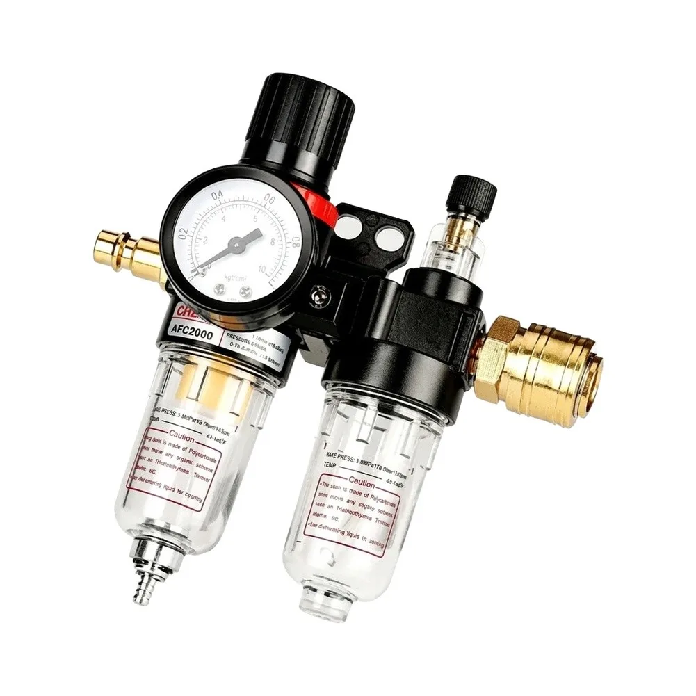 Black Air Pressure Regulator Pneumatic Pressure Control Valve Pneumatic Pressure Valve Adjustable 0.5 To 8.5 Bar