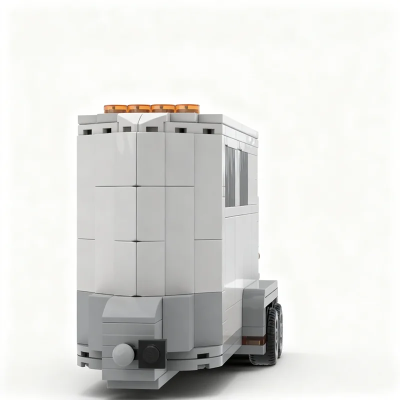 219pcs MOC Horse Trailer City Farm Model Building Blocks Construction Assemble DIY Christmas Gifts Creative Toy Education Idea