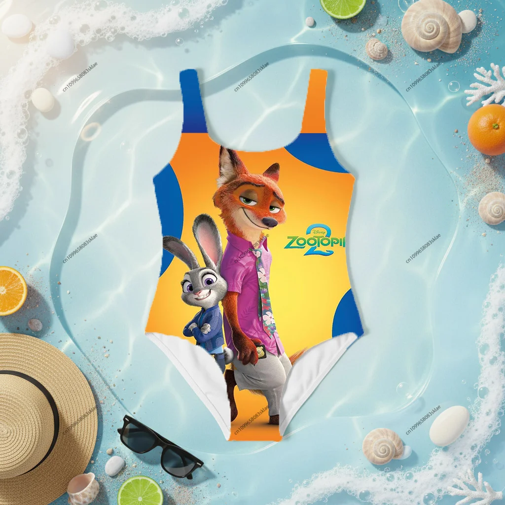 

Zootopia 2 Graphic Women's Swimsuit Sexy Bikini Set Trendy Swimwear Summer Bathing Suit for Girls Ladies Beachwear