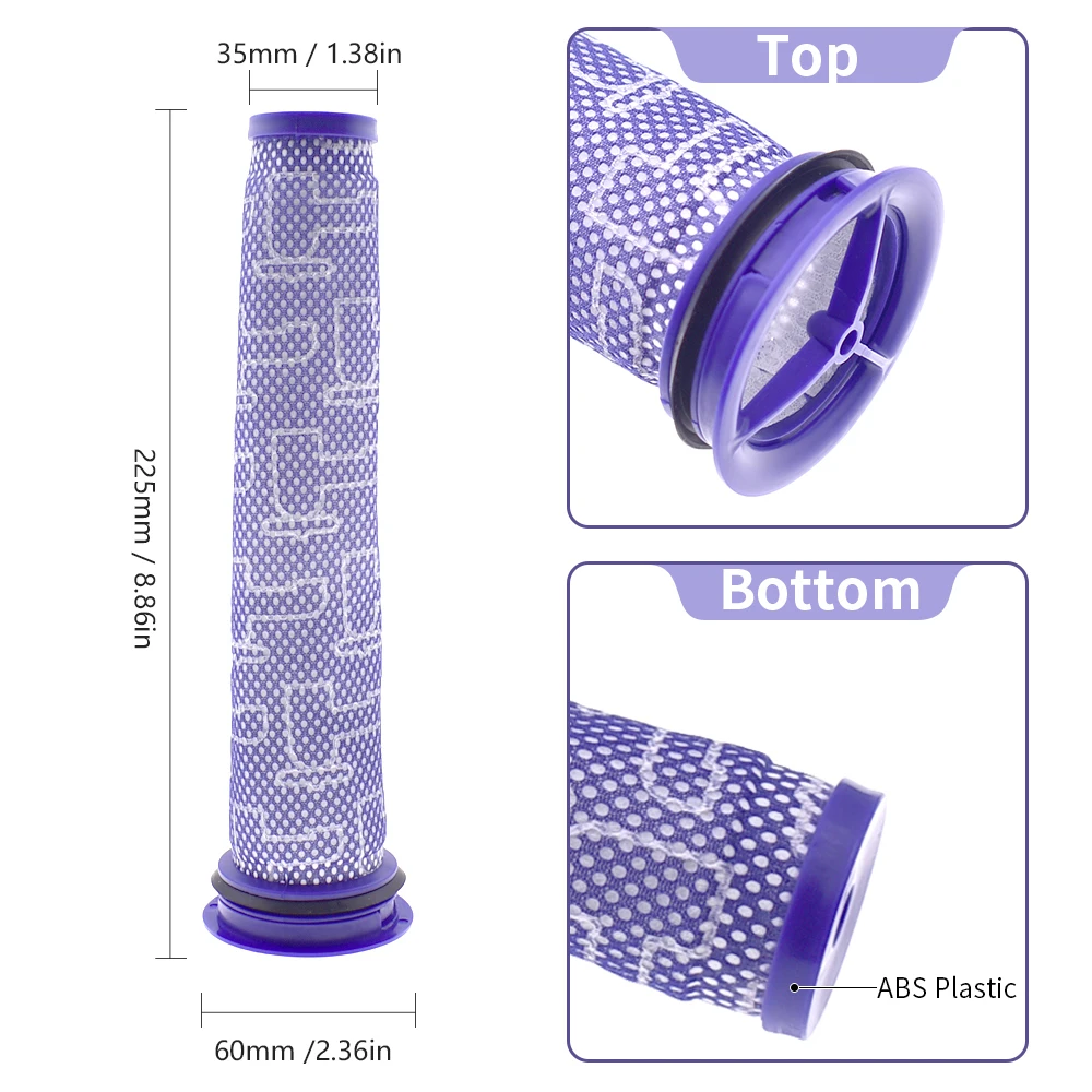 Pre post frente para trás do motor hepa filtro compatível com dyson dc40 arrebatadora robô aspirador de pó substituição kit acessórios peças