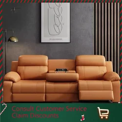 Electric Recliner Multifunctional Sofa Family Yellow European Designer Multifunctional Sofa Love Seat Salon Meuble Furniture