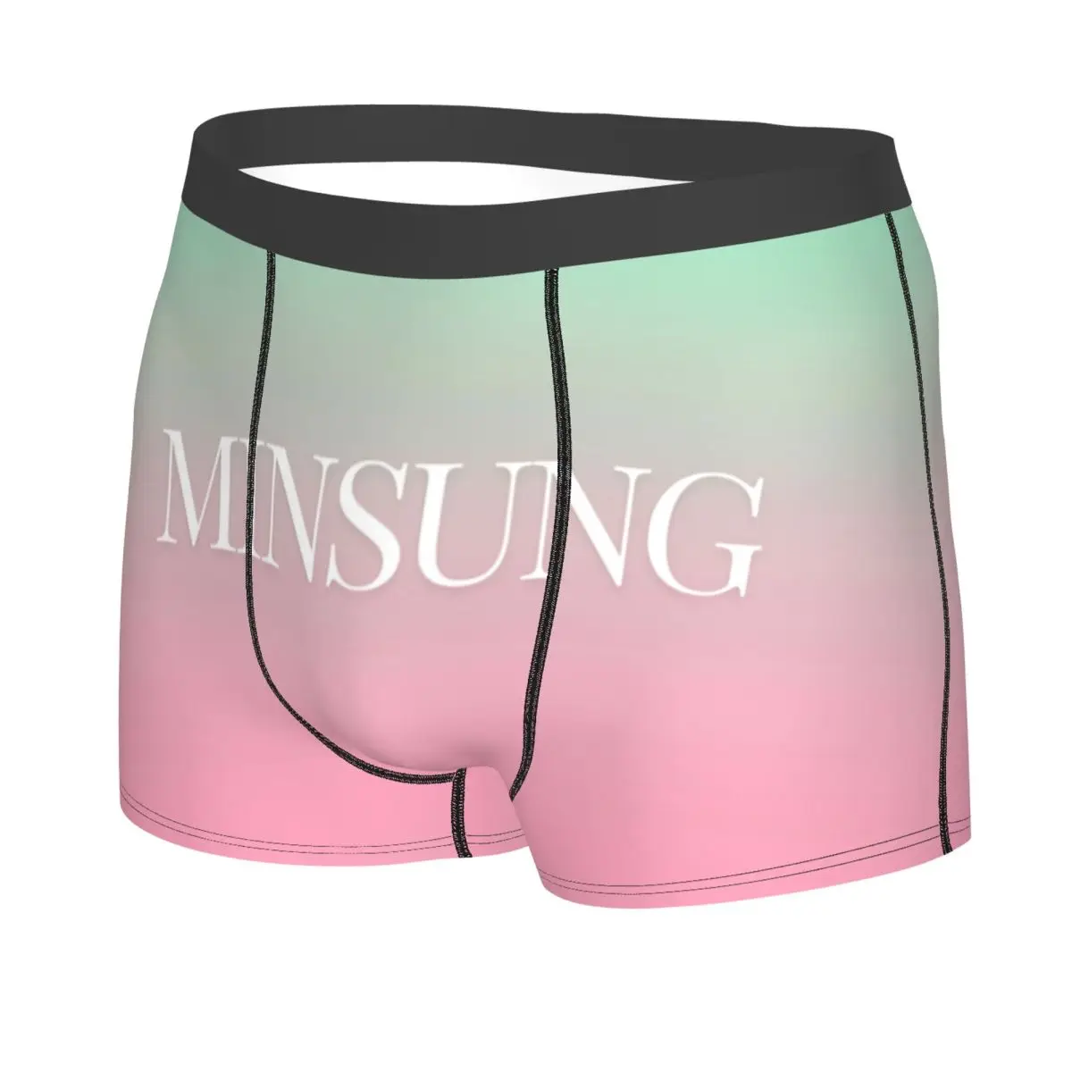 Male Cool Music Singer Minsung Underwear Boxer Briefs Men Breathbale Shorts Underpants