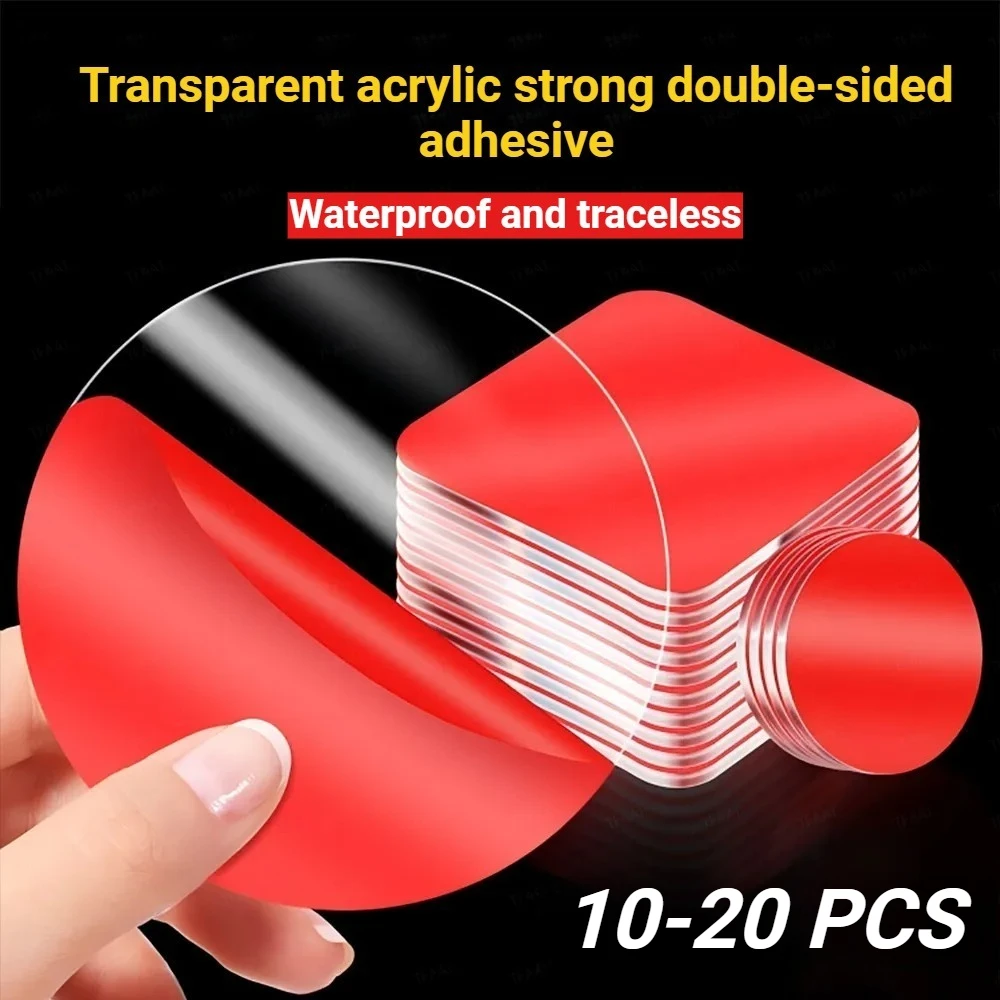 10/20PCS transparent high viscosity strong double-sided adhe