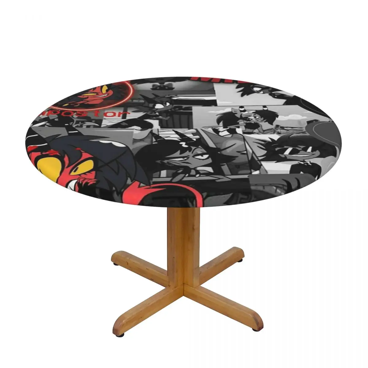 Anime Helluva Boss Millie Waterproof Round Tablecloth Oilproof Table Cloth for Kitchen Events Dining Table Cover