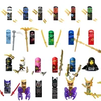 Anime Cartoon TV Ninja Bricks Toy Dolls Zane Ghost Pirates Lloyd Garmadon Building Blocks Toys Model Children Gifts