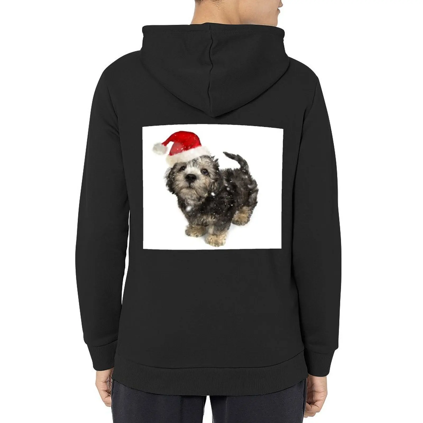 

Santa Dandie Dinmont Terrier Puppy Hoodie japanese style graphic t shirts men fashion men graphic hoodies