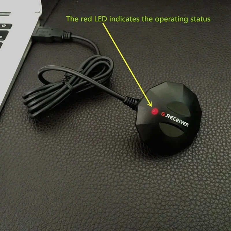 2X New USB GPS GLONASS Receiver GNSS Receiver Module Antenna, Replace Bu-353S4, BU353S4, 0183NMEA USB Protocol