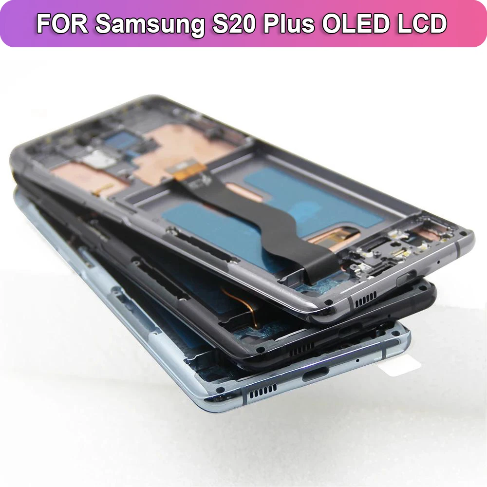 NEW OLED LCD Display For Samsung Galaxy S20 Plus lcd S20PLUS G985 G985F/DS lcd Touch Screen With Frame Digitizer Assembly