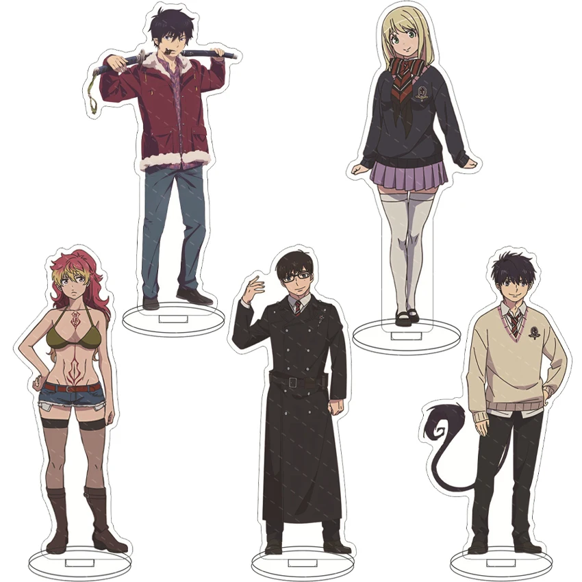 

16CM Anime Figure Blue Exorcist‌ Rin Okumura Yukio Okumura Shiro Fujimoto Shiemi Moriyama Cos Acrylic Stand Ornaments Gifts