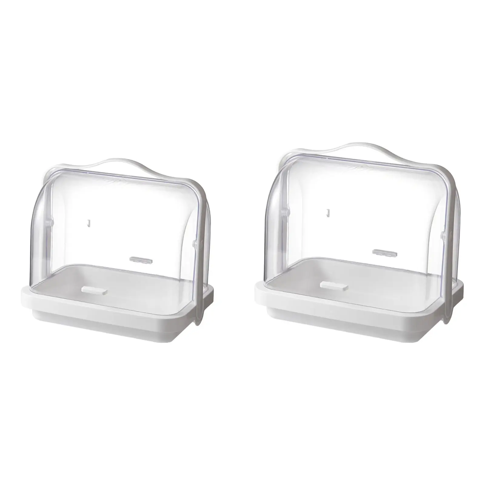 

Bread Storage Box Cosmetic Storage Box Sturdy Transparent Easily Accommodate
