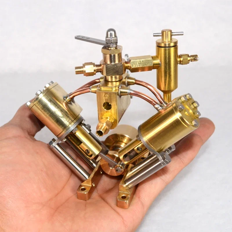 

V-type Twin Cylinder Reciprocating Steam Engine Model Toy for Steam Ship Models of 0.8~1.3 Meters