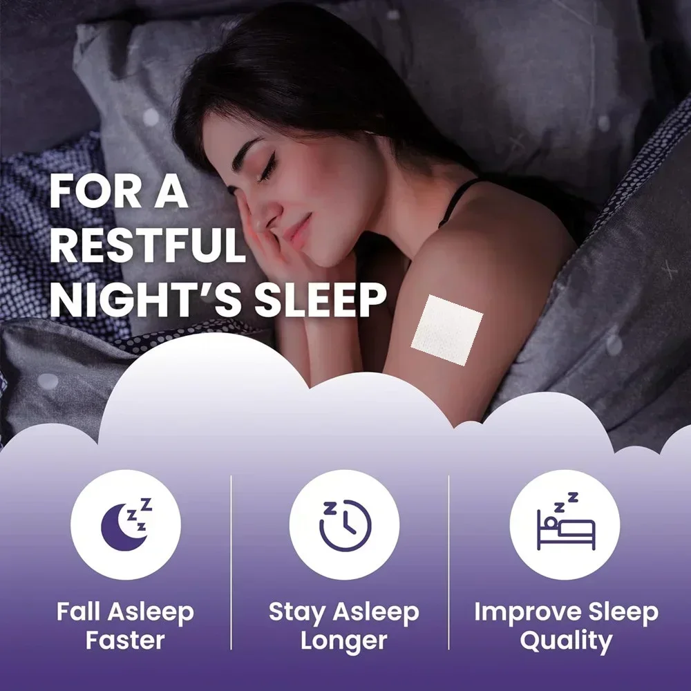 30 Patches Sleep Patches for Adults Strength Insomnia Sleep Support Patch Promote Deep Sleeping