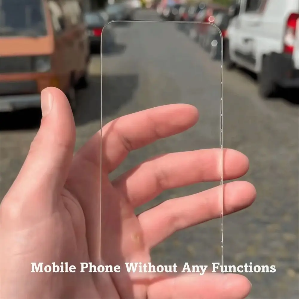 

Acrylic Transparent Phone Relieve Stress No Function Phone Toy Model Lightweight Simulation Toy Phone Cure Internet Addiction