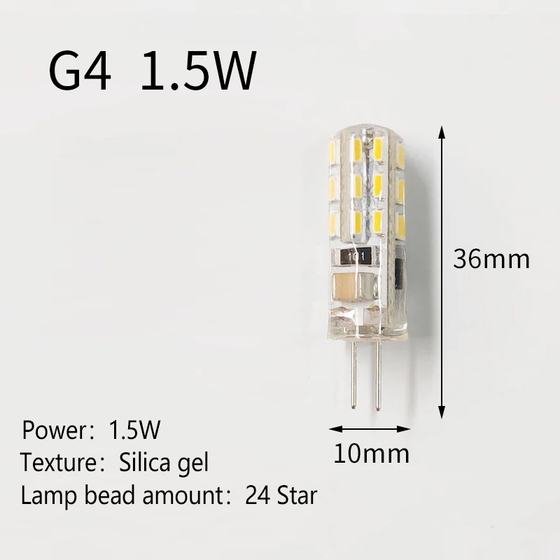 Mini G4 LED Lamp 3W 5W Bulb 12V 220V Candle Lights Replace Halogen for Chandelier Spotlight