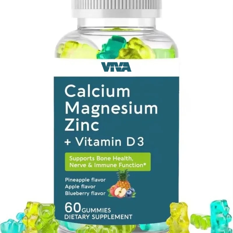 

Кальций, магний, цинк, витамин D3 жевательные конфеты поддерживают здоровье кости и иммунитета