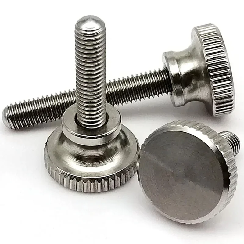 304 A2 Stainless Steel Knurl Hand Tighten Thumb Screw M2 M2.5 M3 M4 M5 M6 M8 M10 Curtain Wall Glass Thumb Bolt Thumb screw