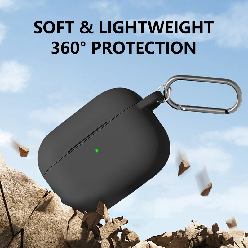 Hülle für AirPods Pro 3 2025, weiches Silikon mit Schlüsselanhänger und Reinigungsset, Schutzhülle für Damen, Apple AirPods 5 4 3 Pro 3 Hüllen – Detail 3