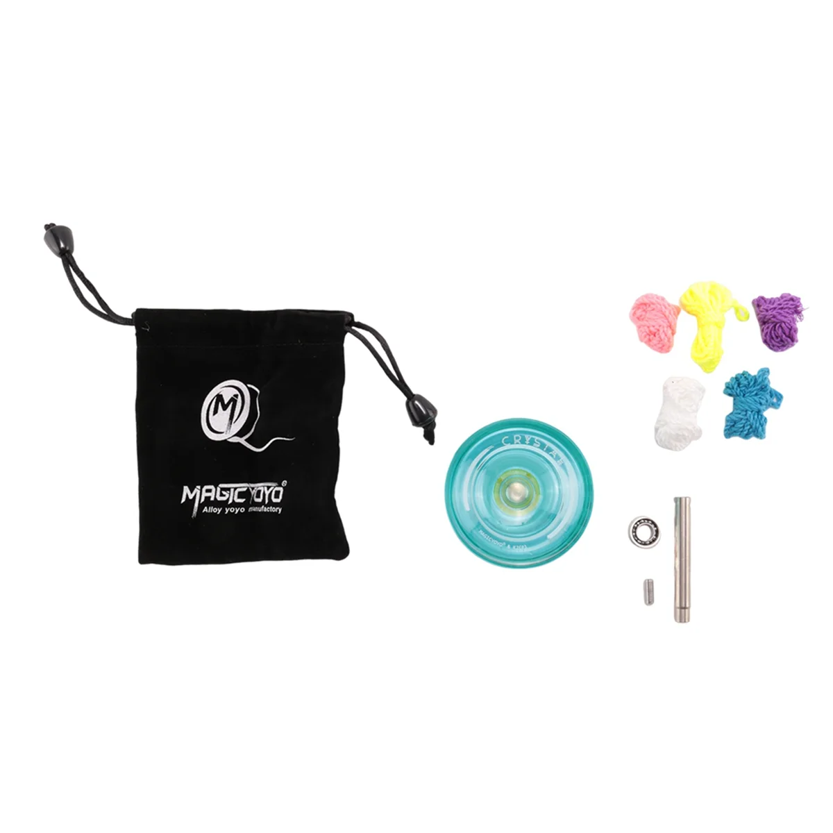 MAGICYOYO K2 Plus Crystal Responsive Yoyo,Dual Purpose Yo-Yo with Replacement Unresponsive Bearing for Intermediate,Green