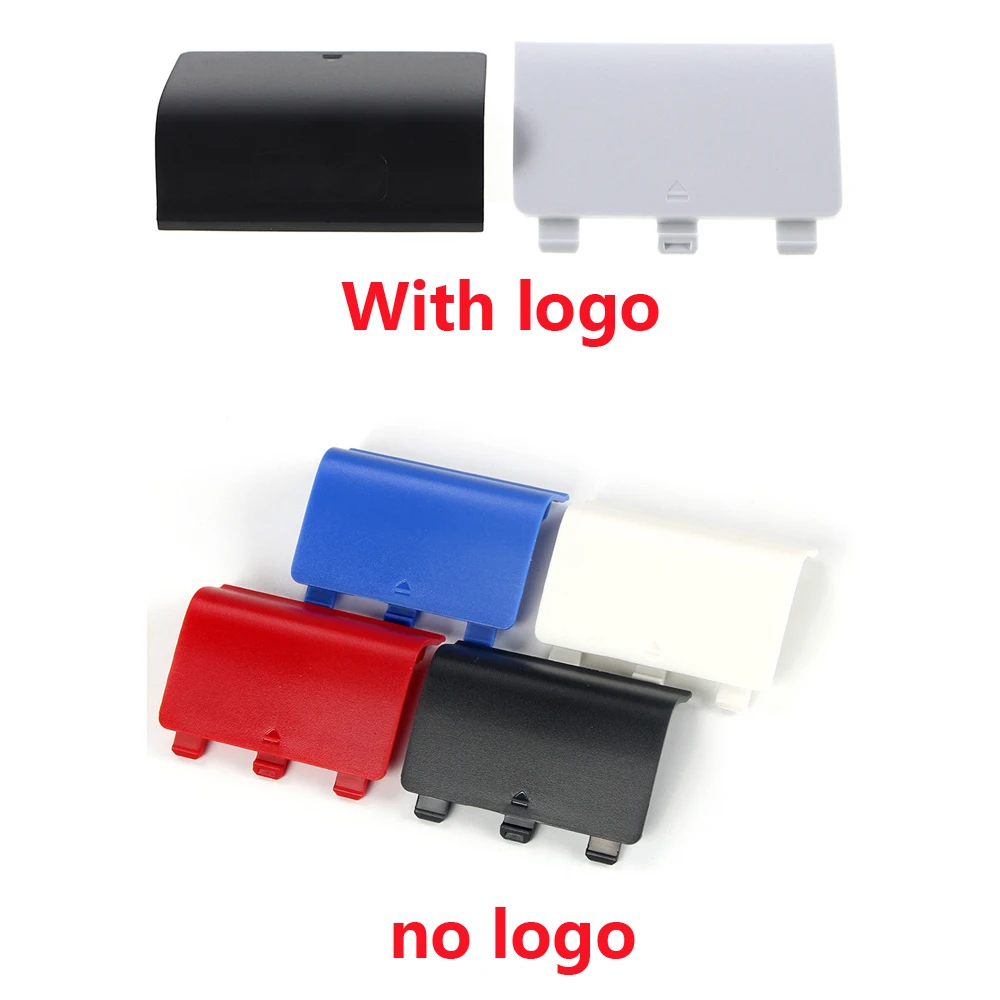 أسود أبيض استبدال غطاء البطارية غطاء الباب ل xbox واحد تحكم xboxone غمبد غطاء البطارية الحال مع شعار