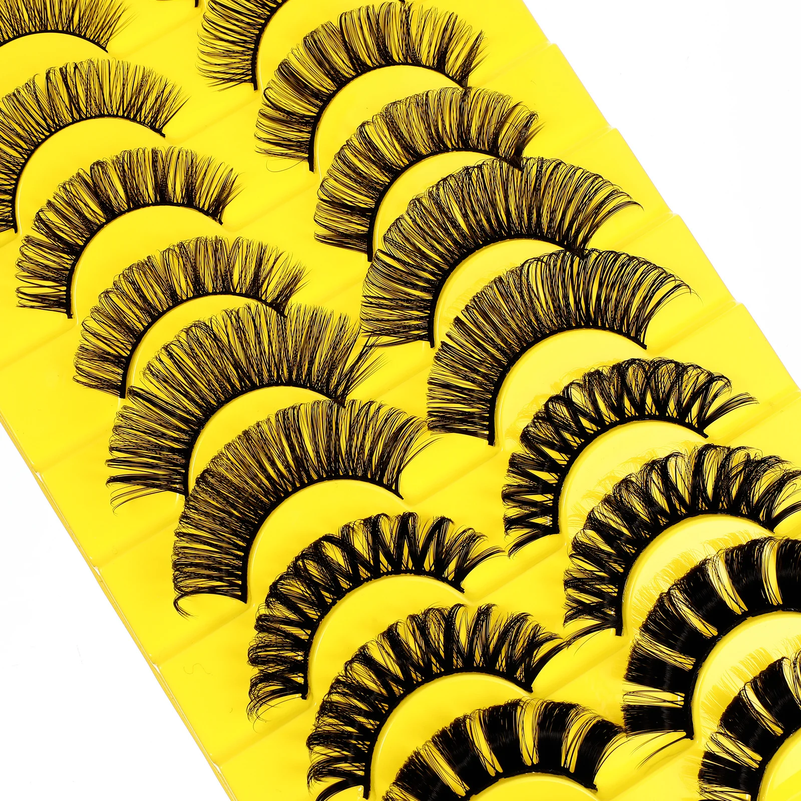 10 paia di ciglia finte ciglia naturali leggere per le donne trucco moda ciglia finte ciglia finte strumenti per il trucco delle donne