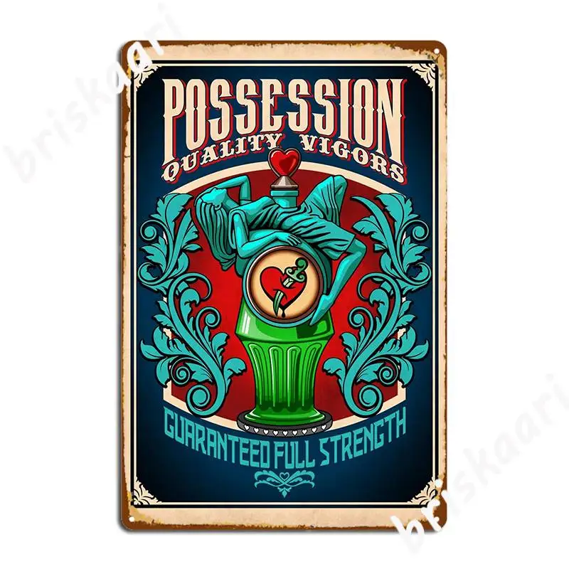 Bioshock Possession Metal Sign Club Party Custom Plaques Wall Tin Sign Poster