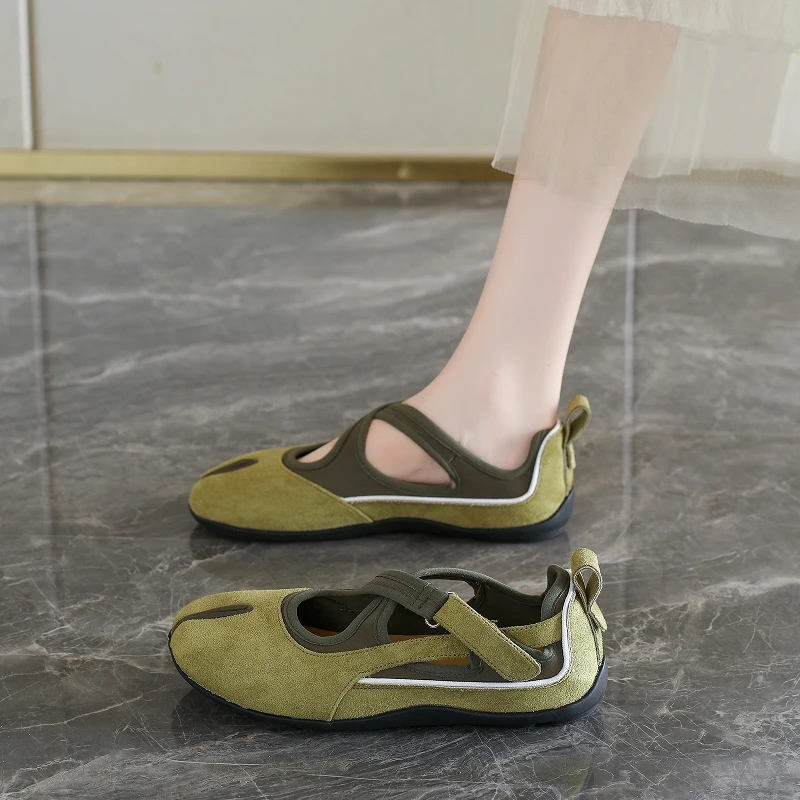 Chic Fashion Casual Mary Jane Air Permeable Outer for Cool Wear, Polished Strap No Rub Elevated Wear Resistant Sole