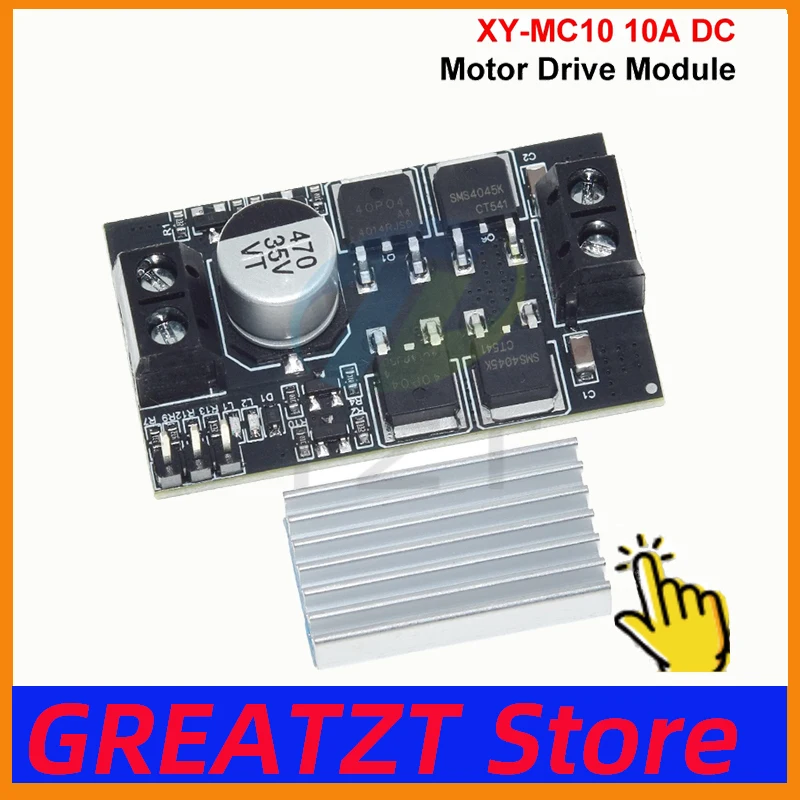 GREATZT 10A DC Motor Drive Module PWM Speed Regulation Dimming 3V-20V Low Voltage High Current