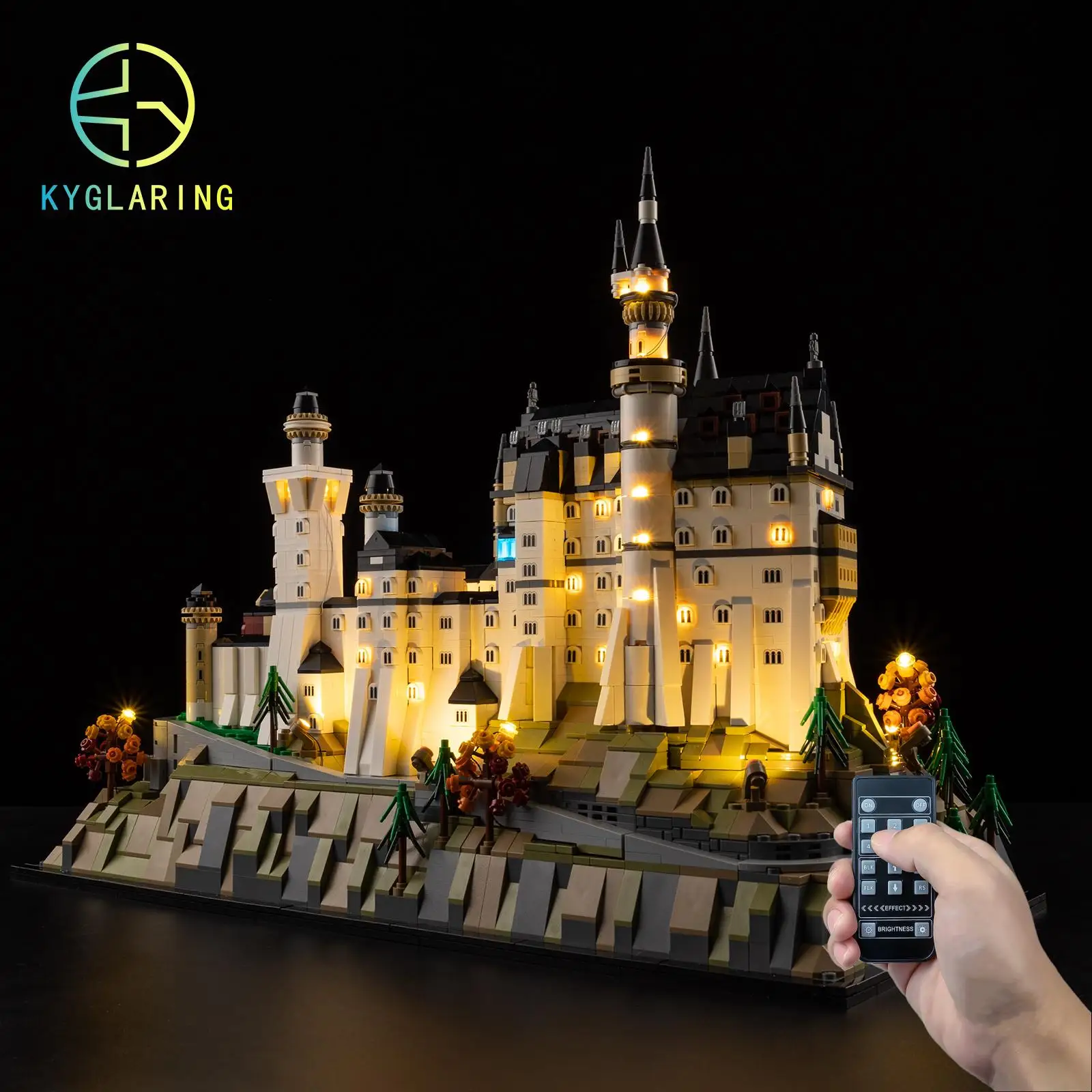 

Kyglaring Led Lighting Set Diy Toys for Lego 21063 Neuschwanstein Castle Building Blocks (No Model)