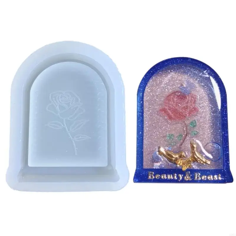 400A Silicone Resin Mold Arch-rose Epoxy Casting Mold for Jewelry Making,Craft DIY,Pendant,Keychain Ornaments