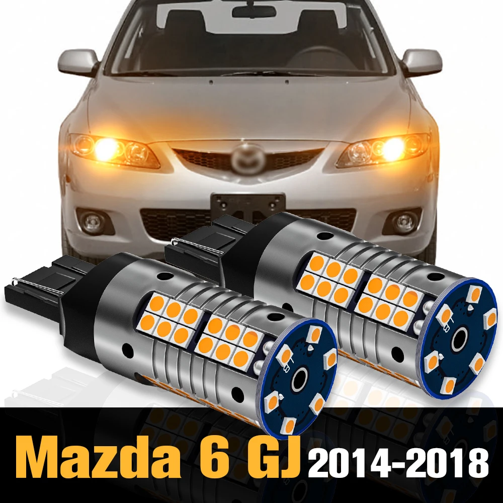

2pcs Canbus LED Turn Signal Light Lamp Accessories For Mazda 6 GJ 2014 2015 2016 2017 2018