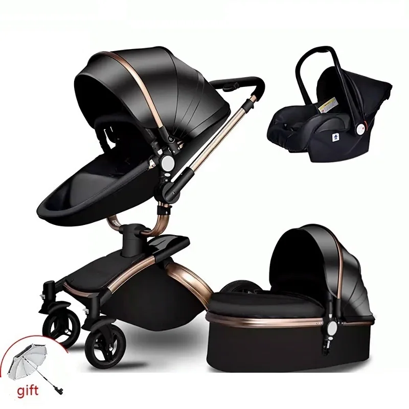 China baby stroller manufacture baby carriage reversible handle name brand baby stroller 3 in 1