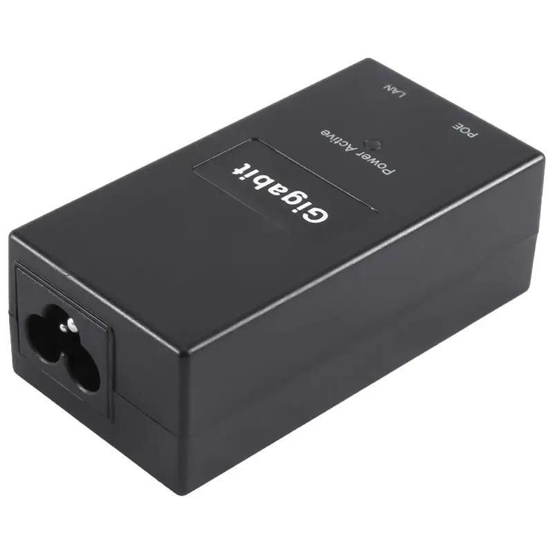 BNVN-Gigabit POE Injector 10/100/1000Mbps/1G/2G Compatible IEEE802.3Af/At Passive Power Supply For POE Device EU Plug Easy To Us