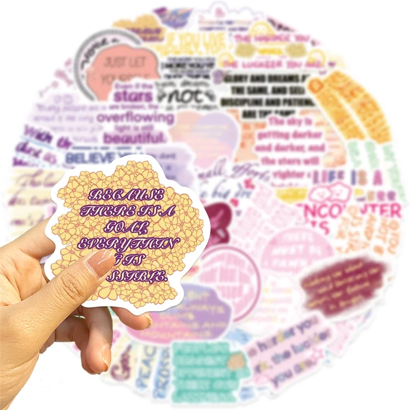 10/30/50PCS Cartoon Dromerige Inspirerende PVC Sticker Esthetische DIY Decoratie Scrapbooking Briefpapier Hand Accounting Levert