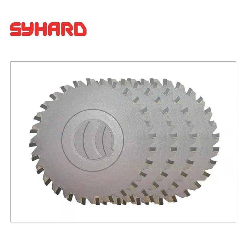 Inlaid Alloy Multi-Tooth Alloy Triple-Edge Milling Cutter YG8 Welded Tungsten Steel Saw Blade Milling Cutter Diameter 100 125mm