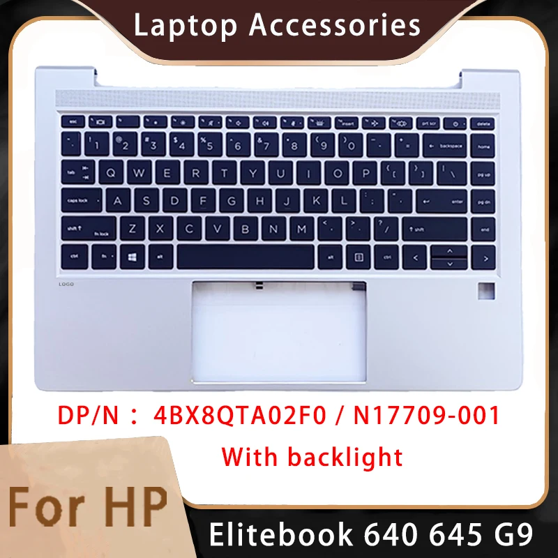 

New For HP Elitebook 640 645 G9;Replacemen Laptop Accessories Palmrest/Keyboard With Backlight 4BX8QTA02F0/N17709-001