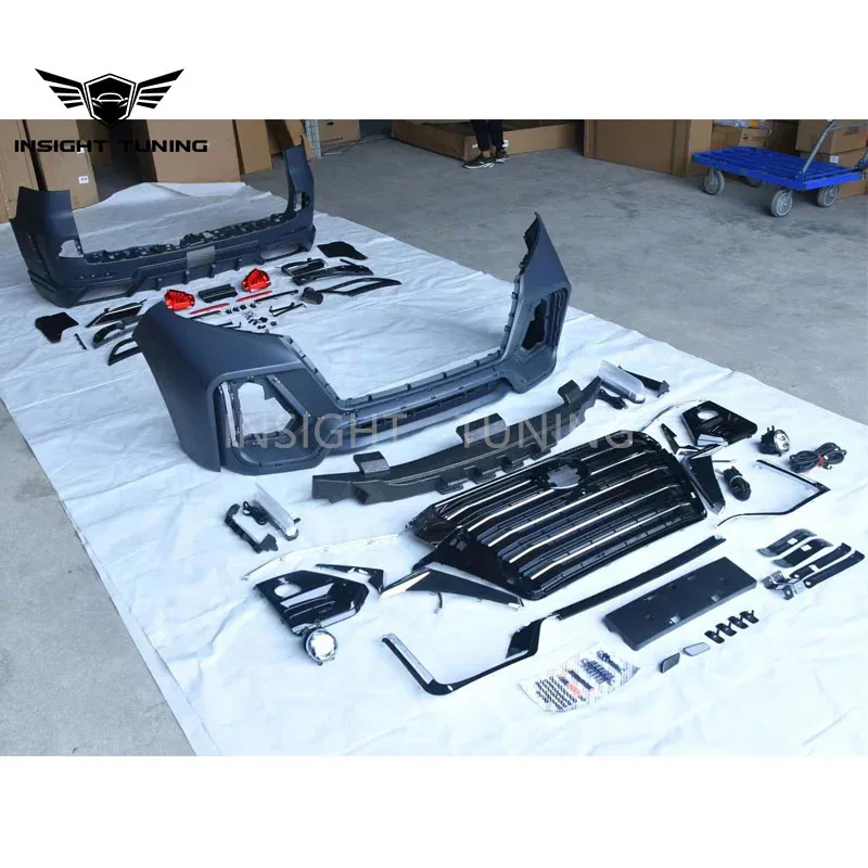 

Лидер продаж с фабрики, новейшая обработка краски, навигатор, подтяжка лица, автомобильные бамперы Bodykit 2018-2023 для Prado Fj150, обновленный комплект кузова