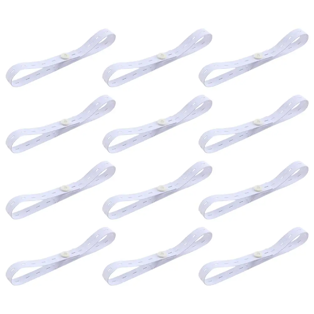 12 Pcs Adjustable Diaper Strap Newborn Diapers Closure Elastic Baby Toddler Belt