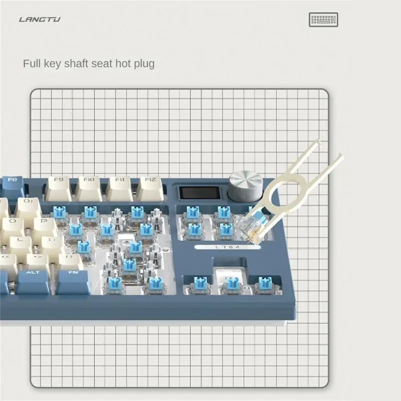 RYRA LT84 Teclado Mecânico 84 Teclas Completa Sem Impacto RGB Retroiluminado Sem Fio Com Fio Gaming Teclados Teclado de Troca Quente Para Gamers
