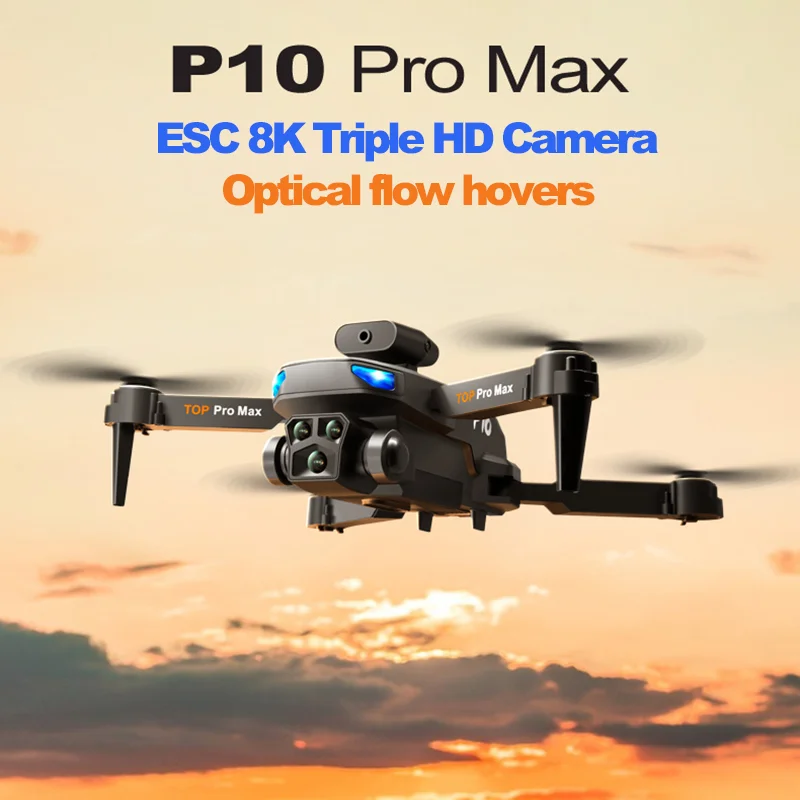 

Drones with Camera HD 8k Triple ESC Camera Optical Flow Hovers WiFi FPV High-Definition Folding RC Quadcopter Height Maintainer