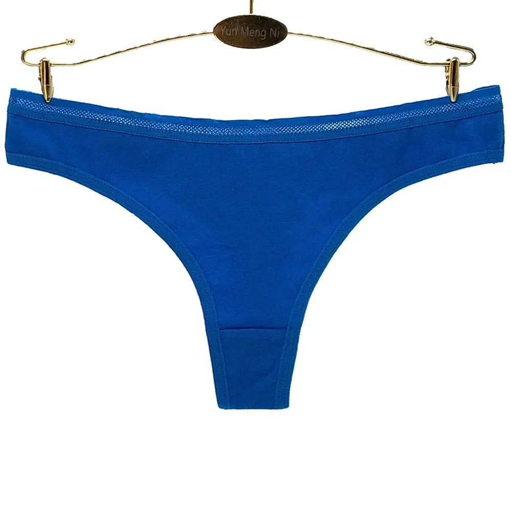 Senhoras calcinha tanga feminina g cordas lingerie sexy femme roupa interior de algodão para calcinha feminina sólida tanga mujer 5 pçs/lote