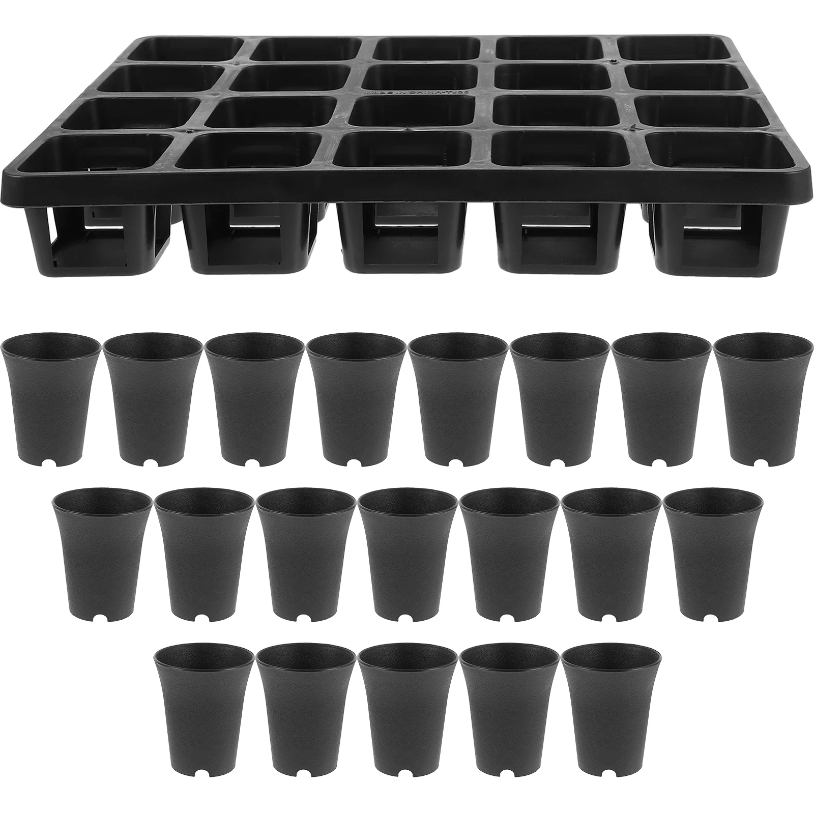 

1 set Succulent Pots 20 Holes Planter Small White Mini Flowerpot Lightweight Garden Planting Tools Reusable Garden Supply