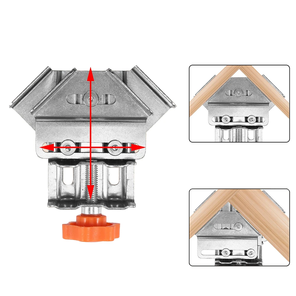 Compact Stainless Steel Right Angle Clamp for Woodworking T Shaped Design with Secure Grip for Accurate Alignments