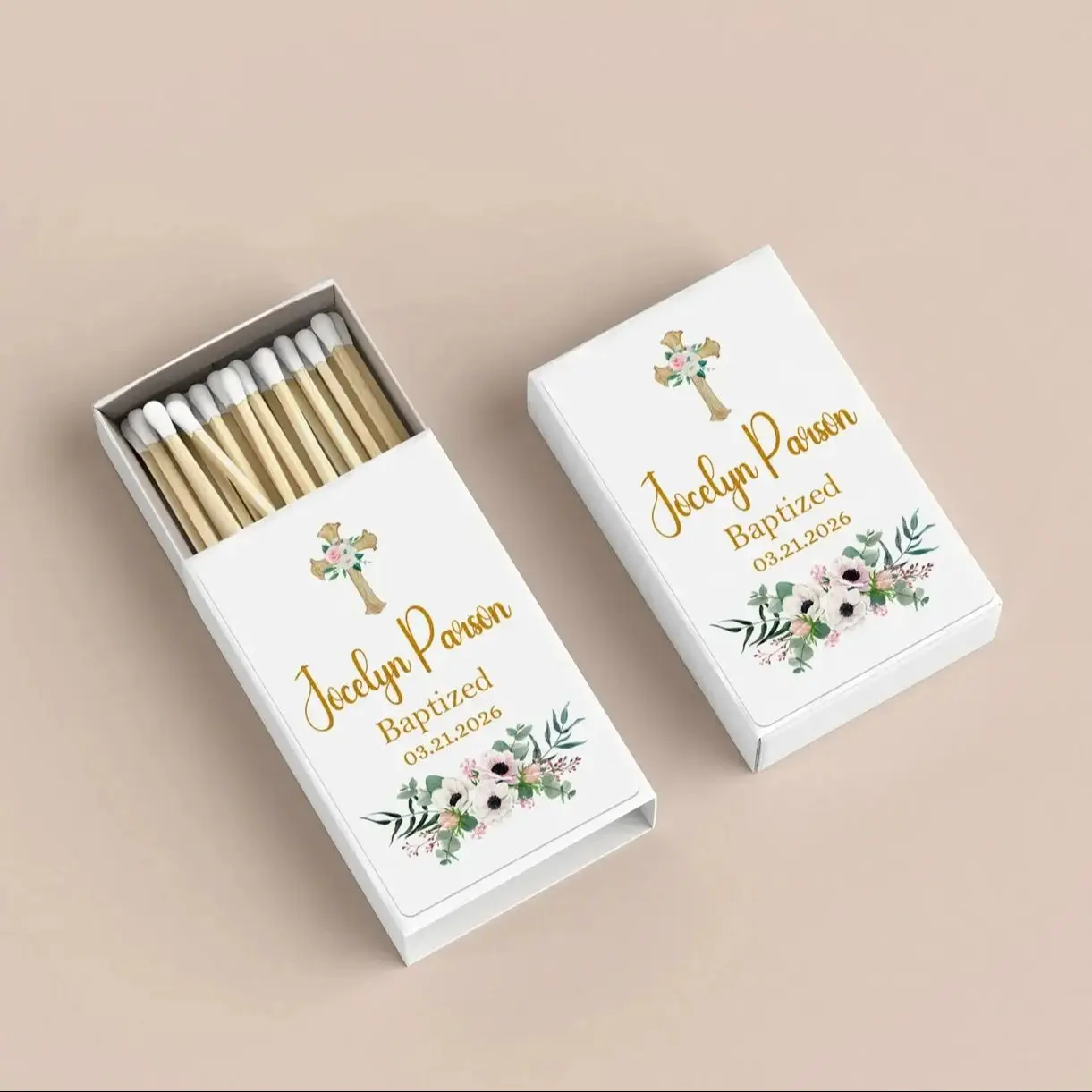 

Персонализированные сувениры для крещения в спичном коробочке/специальные сувениры для причастия/сувениры на крещение для гостей/сувениры для общежития/Mi Bautizo