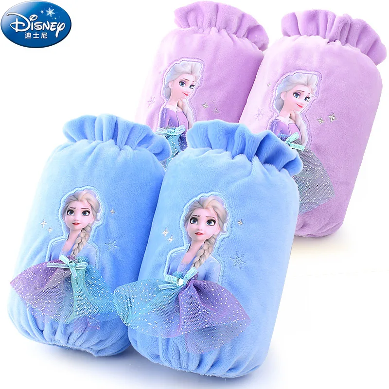 엘사 팔 커버 2개 세트 소녀용 가을/겨울 짧은 플리스 방오 슬리브 학생용 필기 보호 슬리브 크리스마스